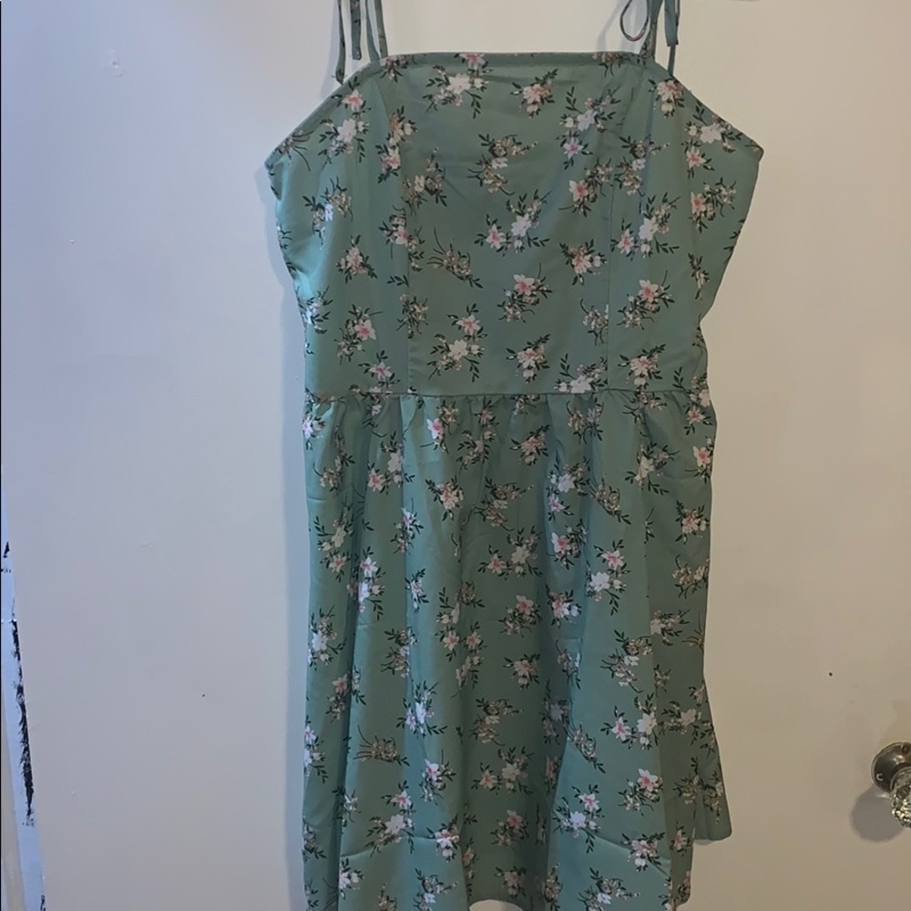 Green Floral sundress